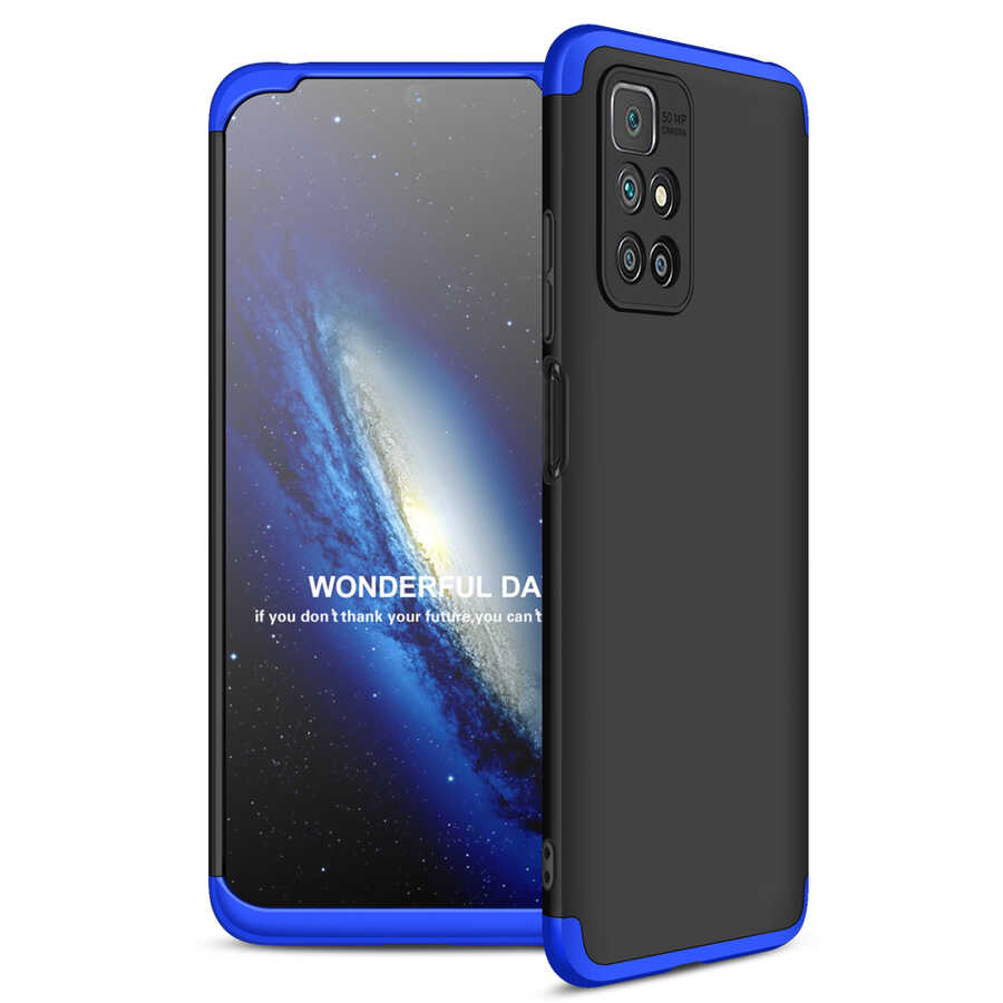 Xiaomi Uyumlu  Redmi 10 Kılıf Zore Ays Kapak-Siyah-mavi