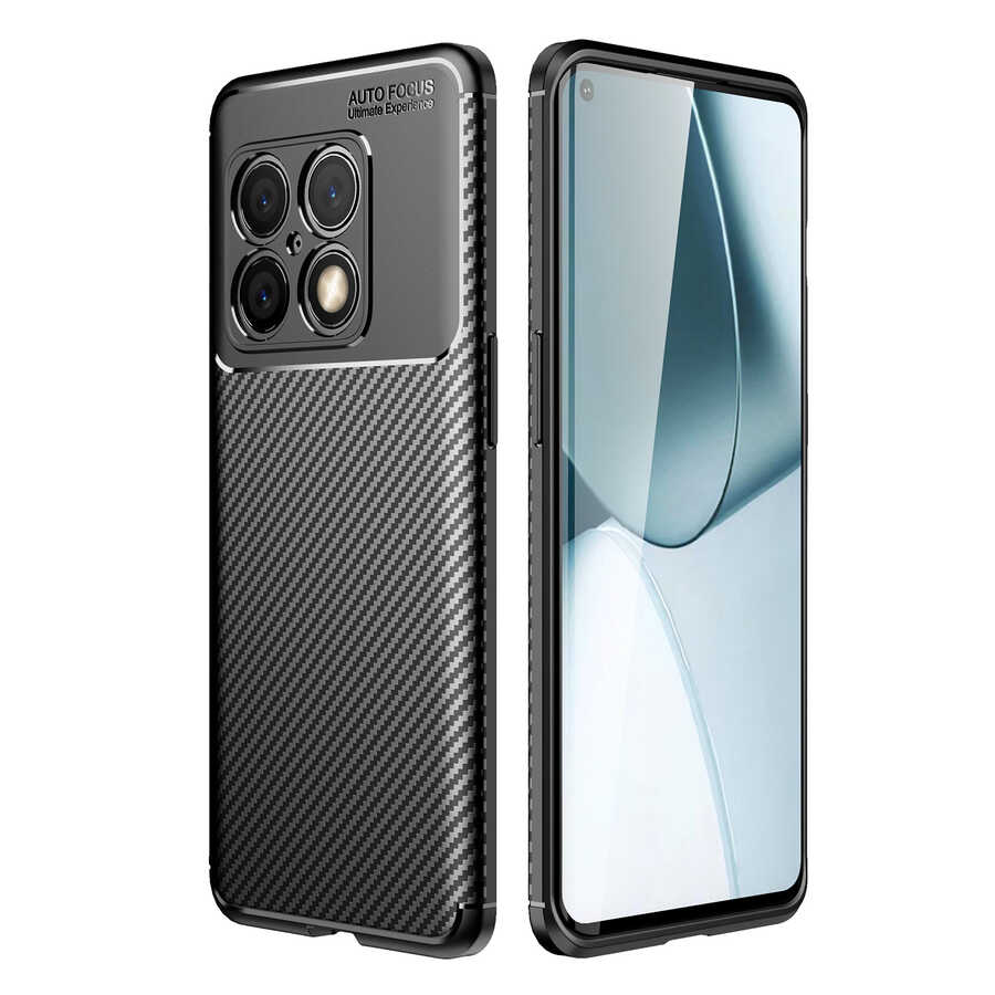 One Plus 10 Pro Kılıf Zore Negro Silikon Kapak-Siyah