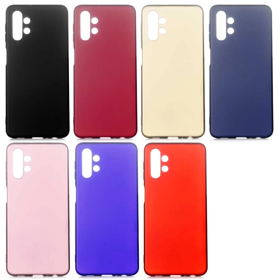 Galaxy Uyumlu A13 4G Kılıf Zore Premier Silikon Kapak-Kırmızı