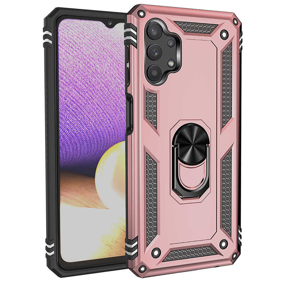 Galaxy Uyumlu A13 4G Kılıf Zore Vega Kapak-Rose gold