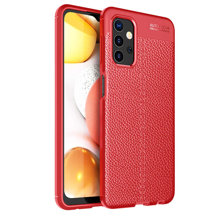 Galaxy Uyumlu A13 4G Kılıf Zore Niss Silikon Kapak-Kırmızı