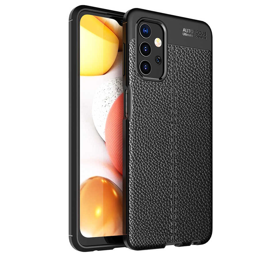 Galaxy Uyumlu A13 4G Kılıf Zore Niss Silikon Kapak-Siyah