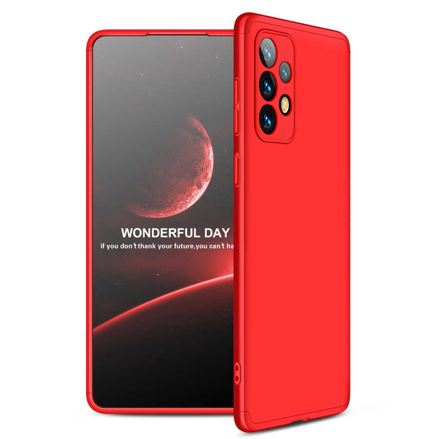 Galaxy Uyumlu A73 Kılıf Zore Ays Kapak-Kırmızı