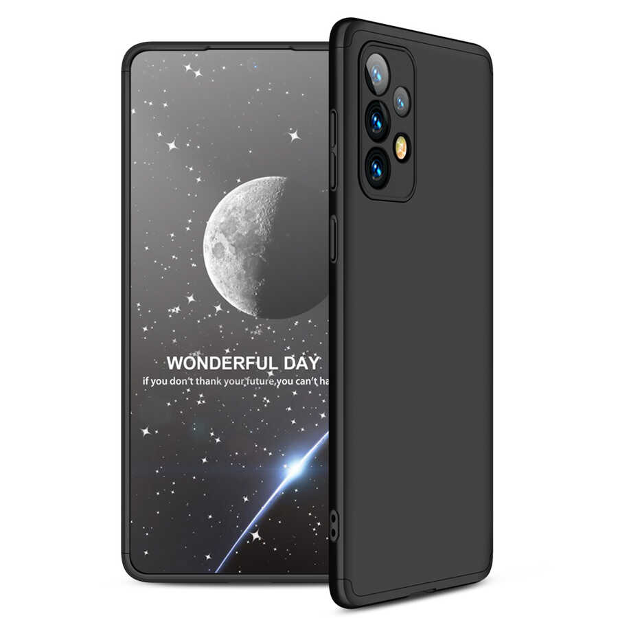 Galaxy Uyumlu A73 Kılıf Zore Ays Kapak-Siyah