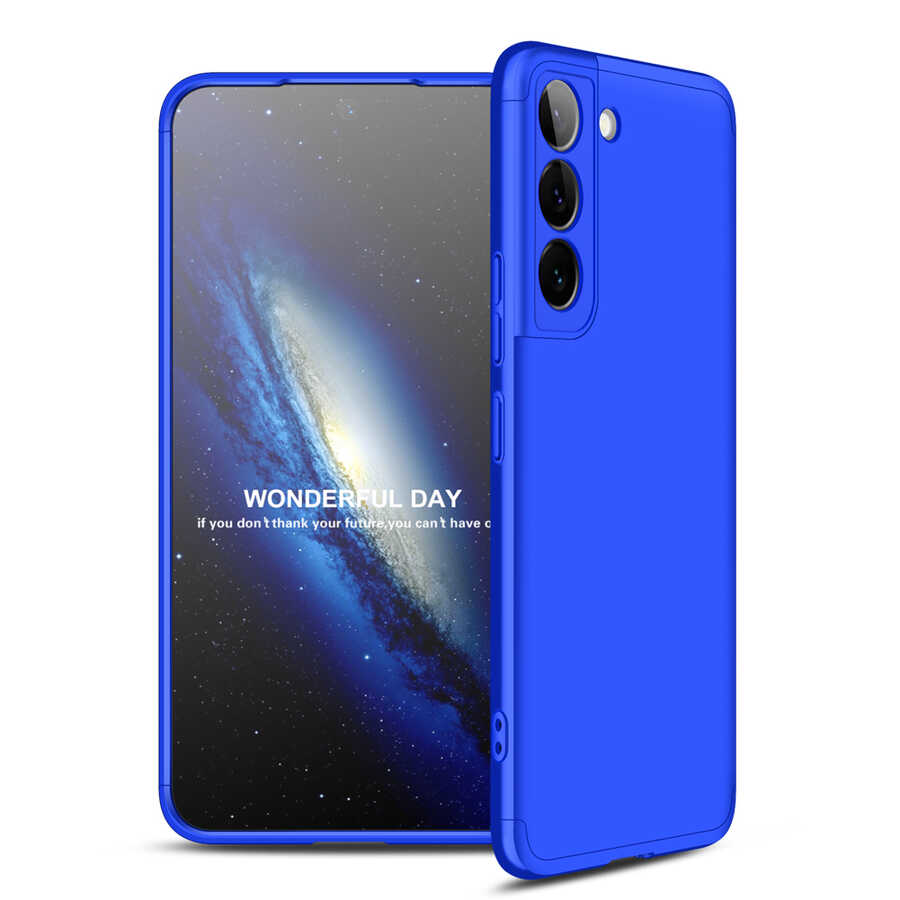 Galaxy Uyumlu S22 Plus Kılıf Zore Ays Kapak-Mavi