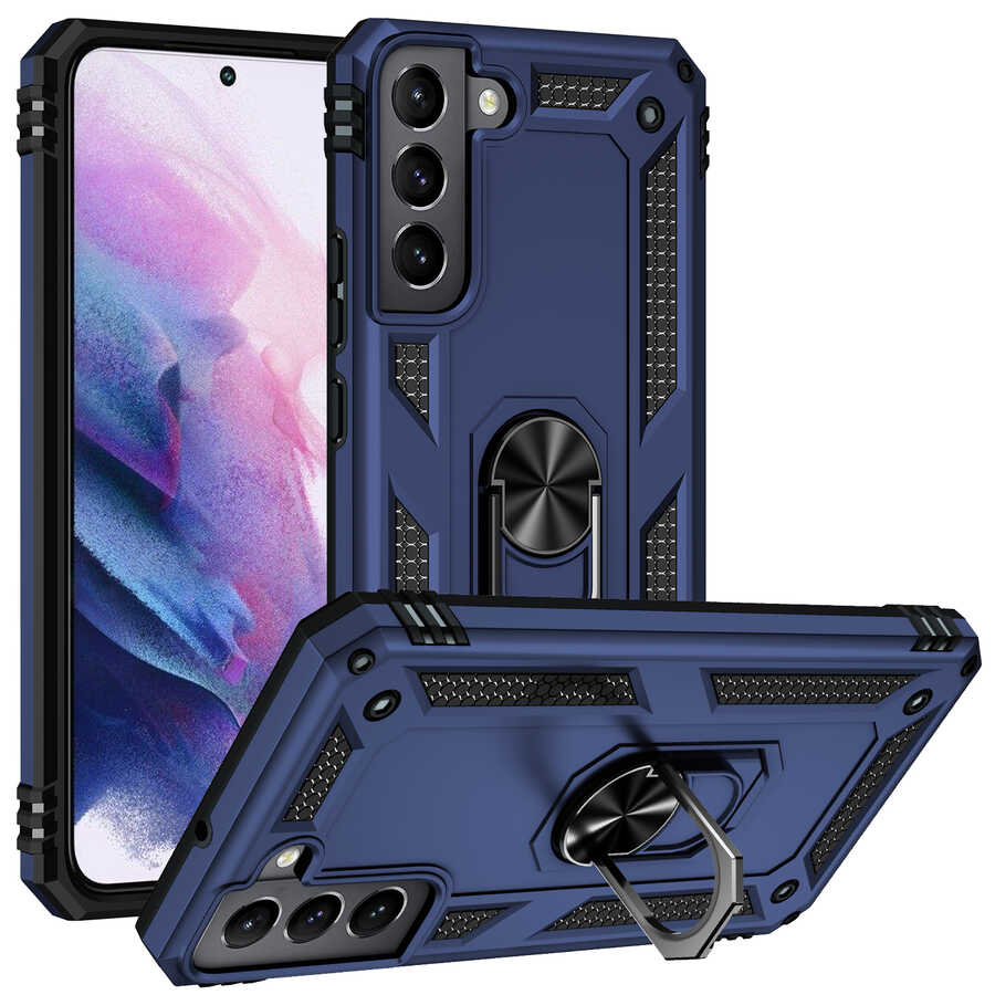 Galaxy Uyumlu S22 Plus Kılıf Zore Vega Kapak-Mavi