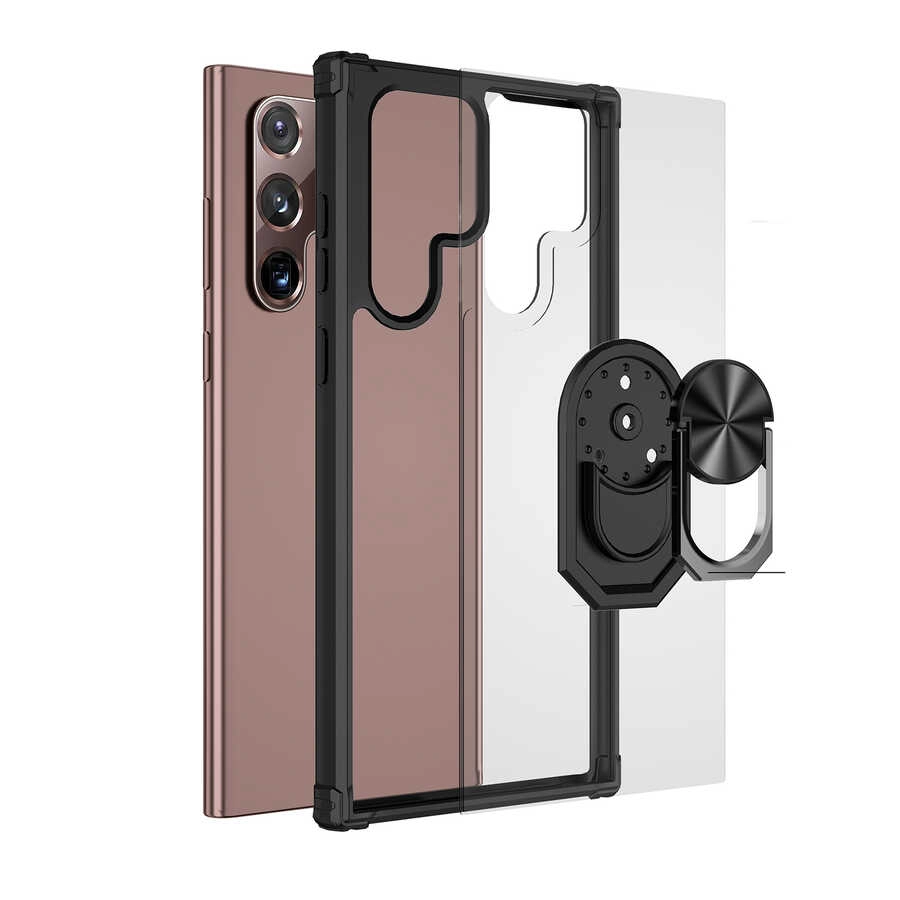 Galaxy Uyumlu S22 Ultra Kılıf Zore Mola Kapak-Kırmızı
