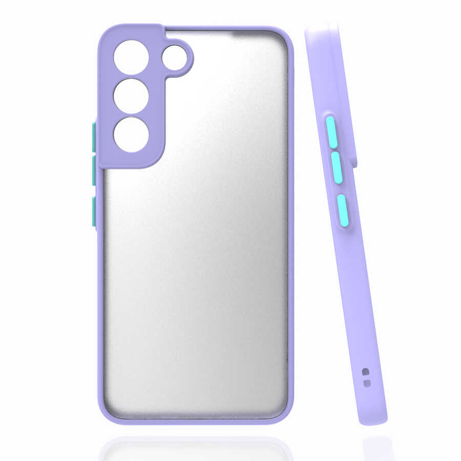 Galaxy Uyumlu S22 Plus Kılıf Zore Hux Kapak-Lila