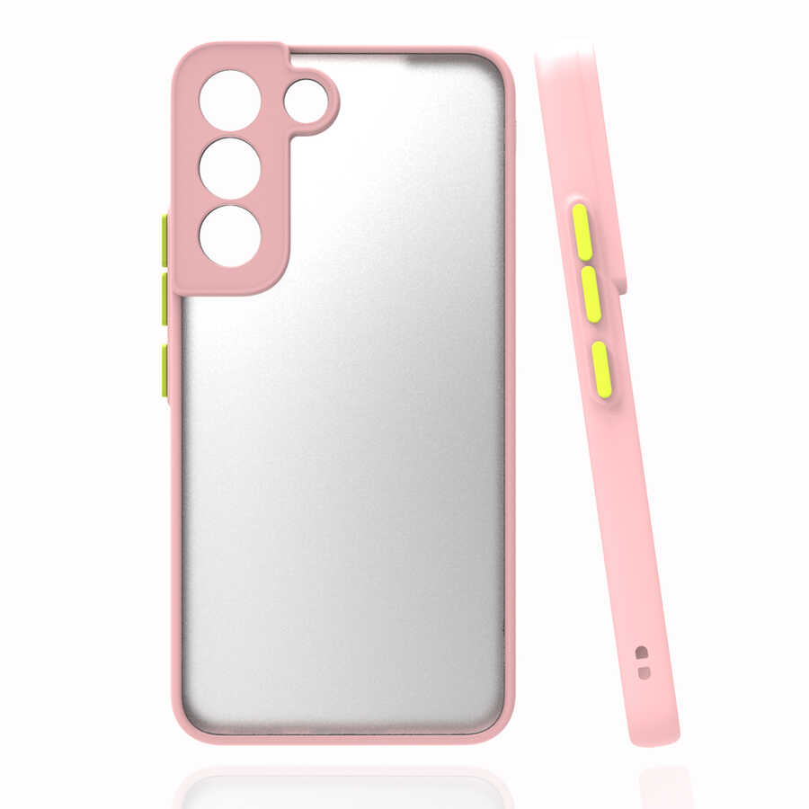 Galaxy Uyumlu S22 Plus Kılıf Zore Hux Kapak-Pembe
