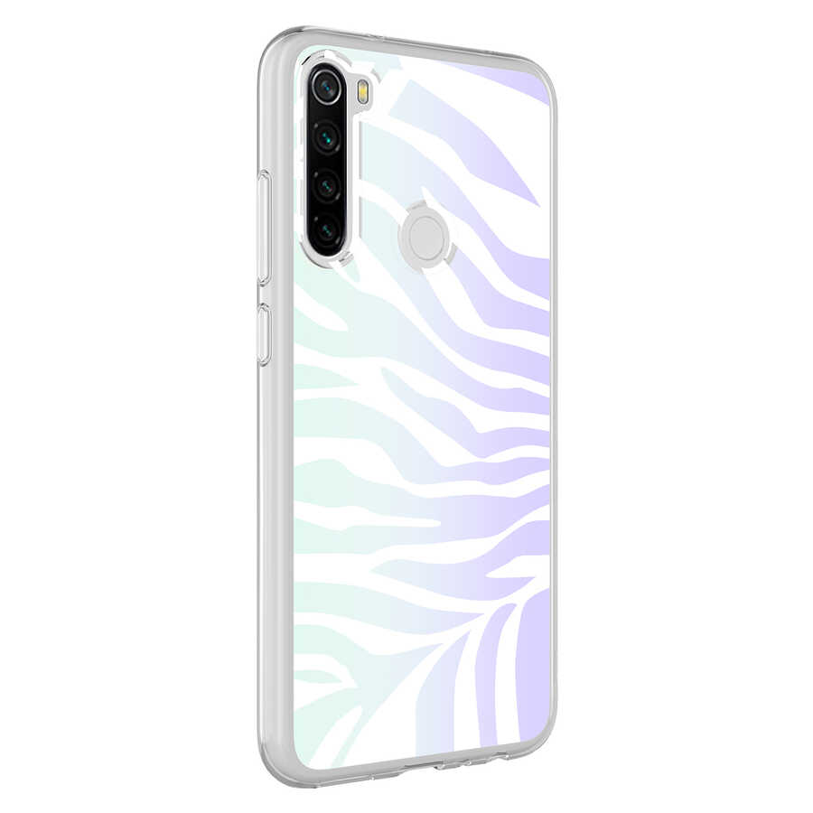 Xiaomi Uyumlu  Redmi Note 8 Kılıf Zore M-Blue Desenli Kapak