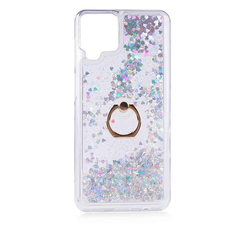 Galaxy Uyumlu M32 Kılıf Zore Milce Kapak-Gümüş