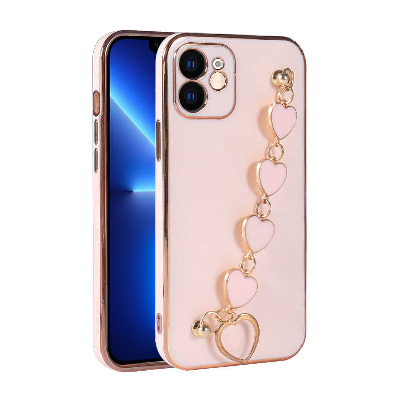 iPhone Uyumlu 11 Kılıf Zore Kalbim Kapak-Pembe