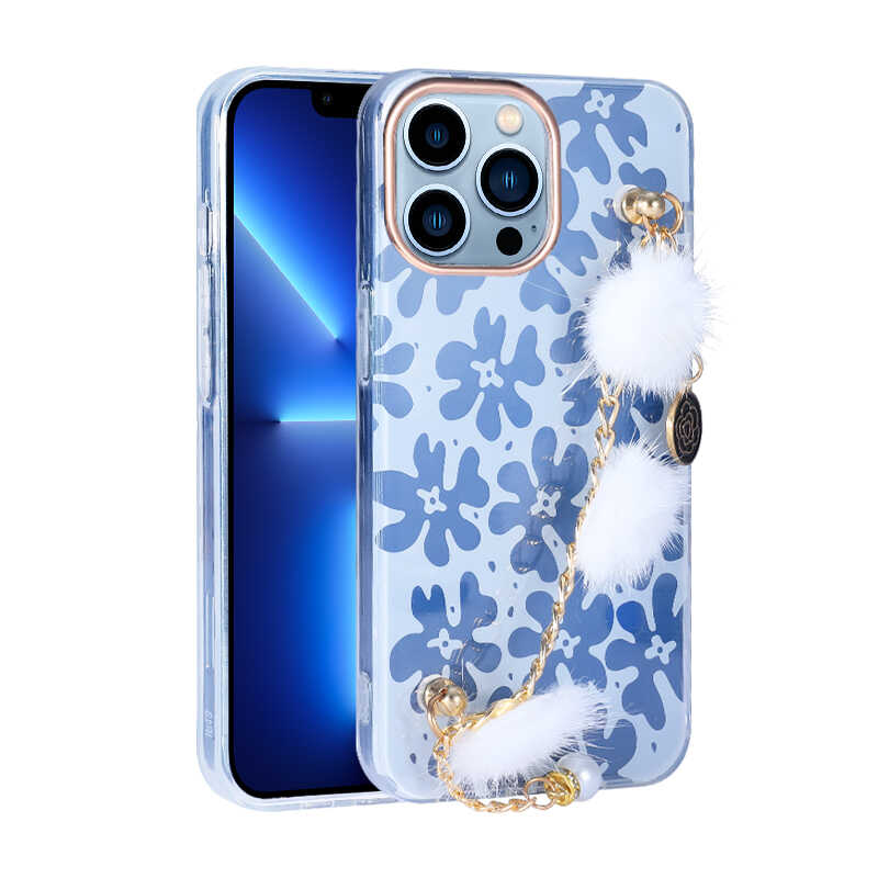 iPhone Uyumlu 13 Pro Kılıf Zore Kaos Kapak-Beyaz
