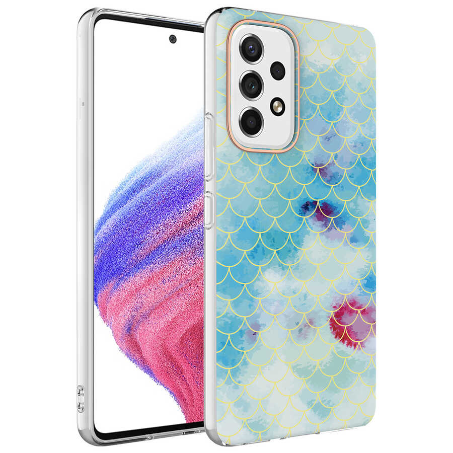 Galaxy Uyumlu A53 5G Kılıf Zore Bella Kapak-Mavi