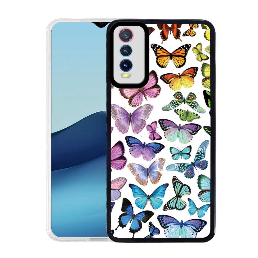 Vivo Y11S Kılıf Zore M-Fit Desenli Kapak-Butterfly no3