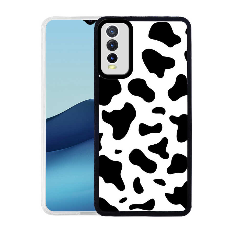 Vivo Y11S Kılıf Zore M-Fit Desenli Kapak-Cow no1