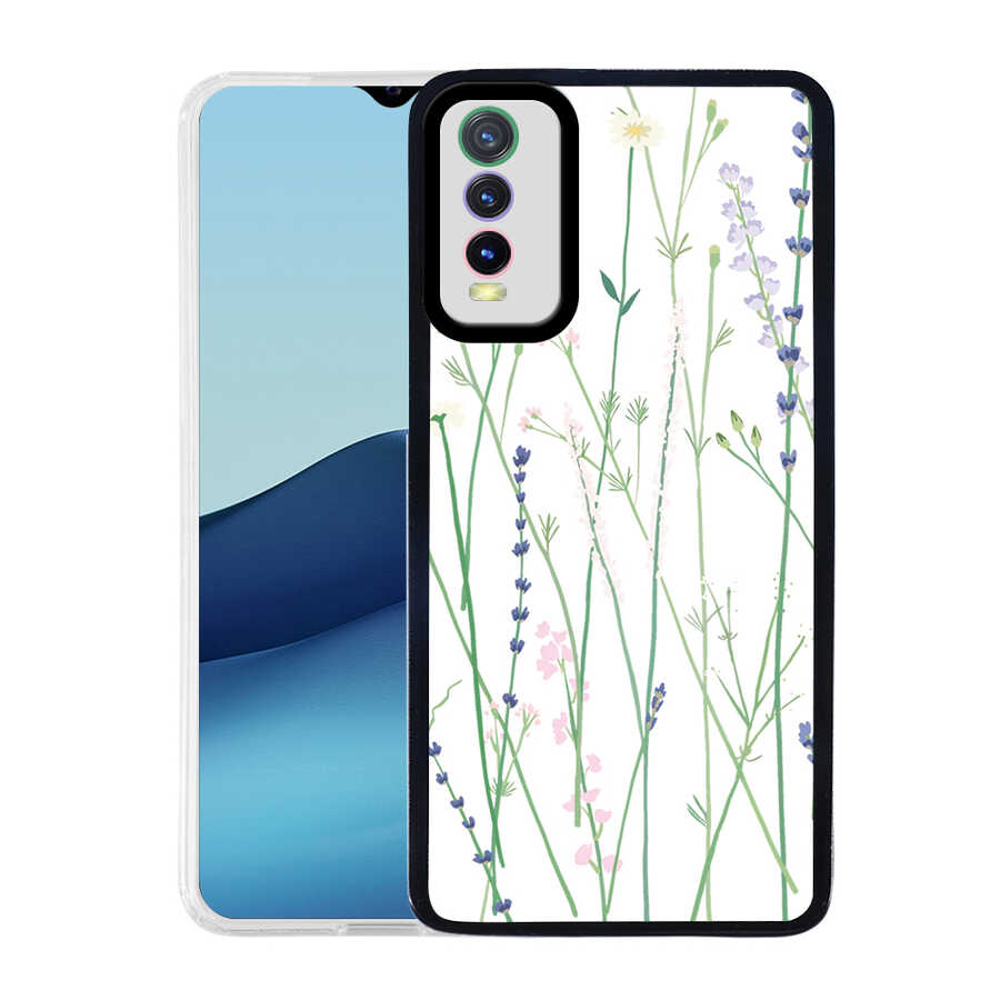 Vivo Y20S Kılıf Zore M-Fit Desenli Kapak-Flower no4