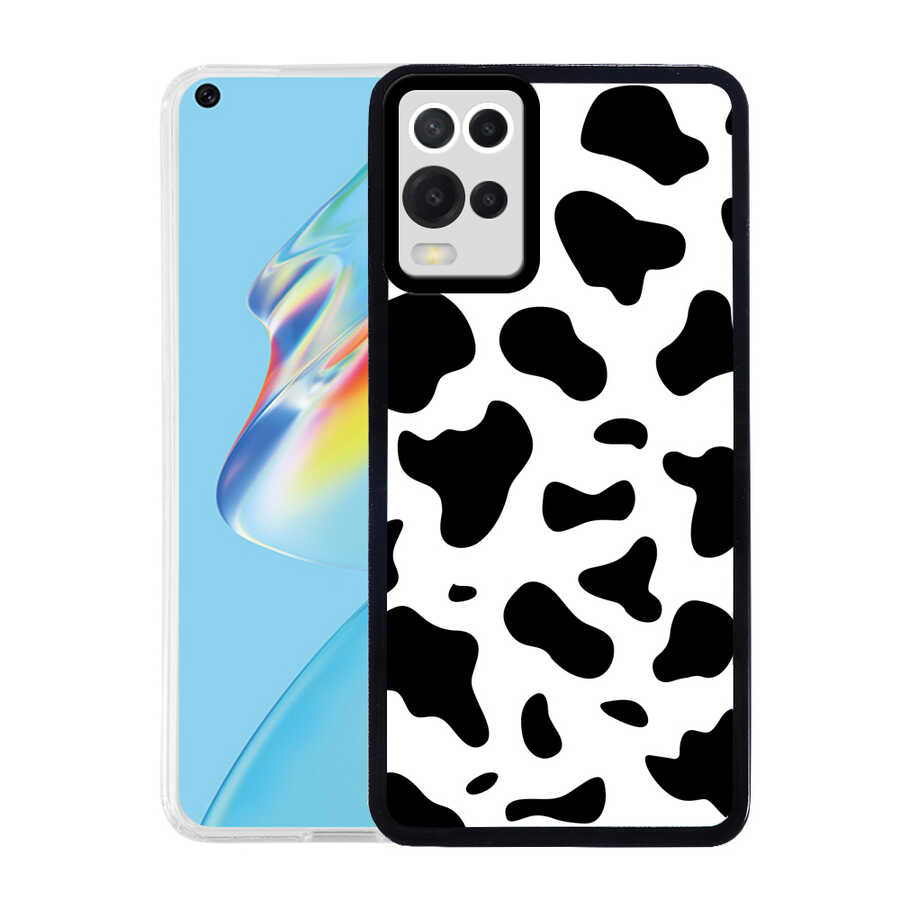 Oppo A54 4G Kılıf Zore M-Fit Desenli Kapak-Cow no1
