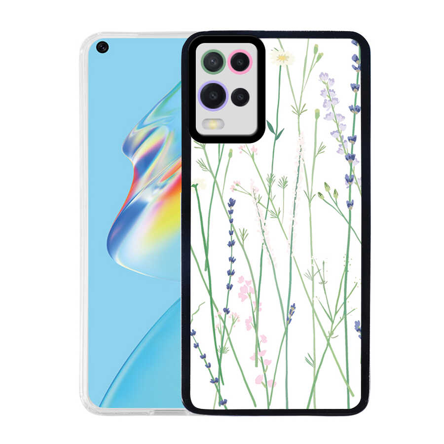Oppo A54 4G Kılıf Zore M-Fit Desenli Kapak-Flower no4