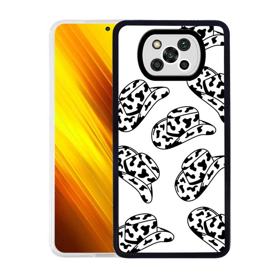 Xiaomi Uyumlu  Poco X3 Kılıf Zore M-Fit Desenli Kapak-Hat no5