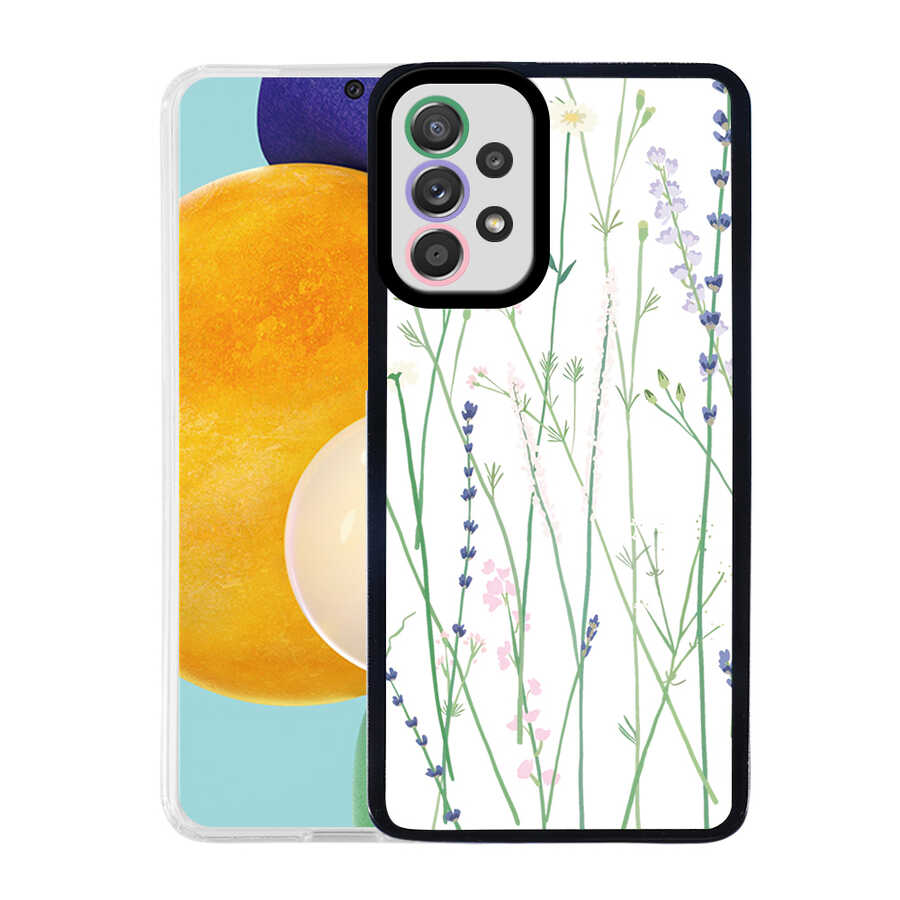 Galaxy Uyumlu A72 Kılıf Zore M-Fit Desenli Kapak-Flower no4