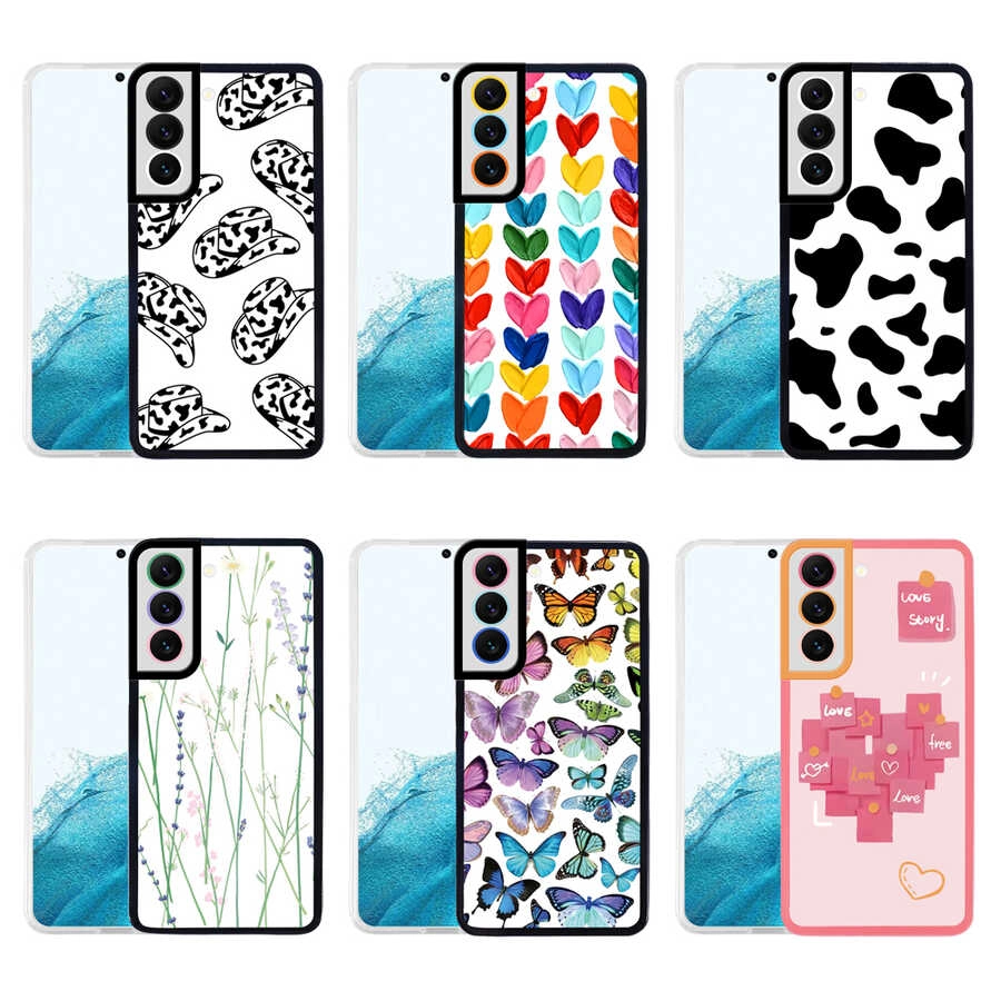 Galaxy Uyumlu S22 Plus Kılıf Zore M-Fit Desenli Kapak