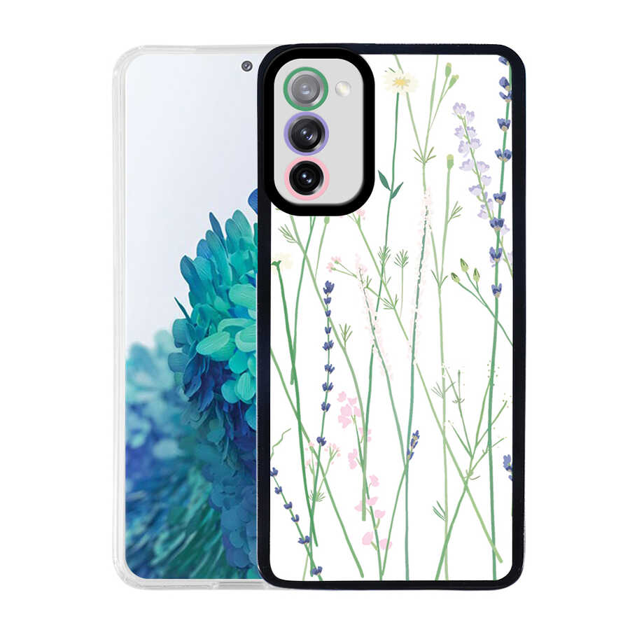 Galaxy Uyumlu S20 FE Kılıf Zore M-Fit Desenli Kapak-Flower no4