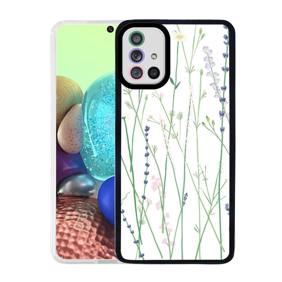 Galaxy Uyumlu A71 Kılıf Zore M-Fit Desenli Kapak-Flower no4