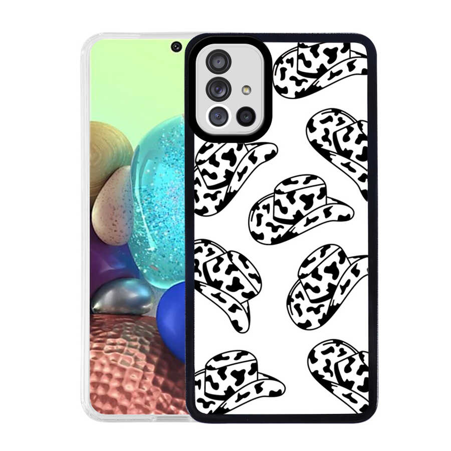 Galaxy Uyumlu A71 Kılıf Zore M-Fit Desenli Kapak-Hat no5