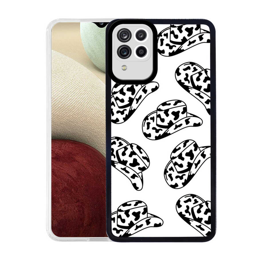 Galaxy Uyumlu A12 Kılıf Zore M-Fit Desenli Kapak-Hat no5