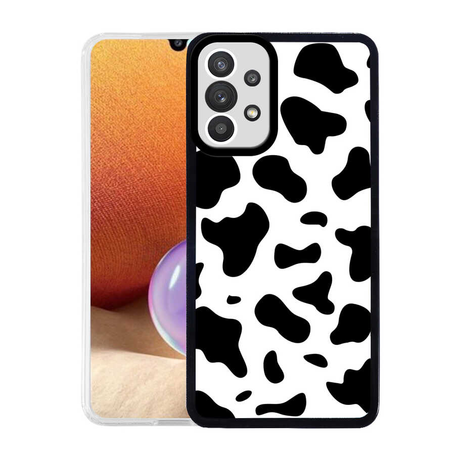 Galaxy Uyumlu A32 4G Kılıf Zore M-Fit Desenli Kapak-Cow no1