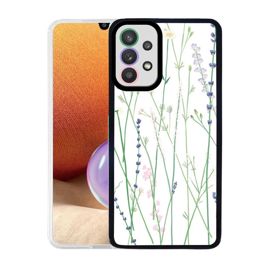 Galaxy Uyumlu A32 4G Kılıf Zore M-Fit Desenli Kapak-Flower no4