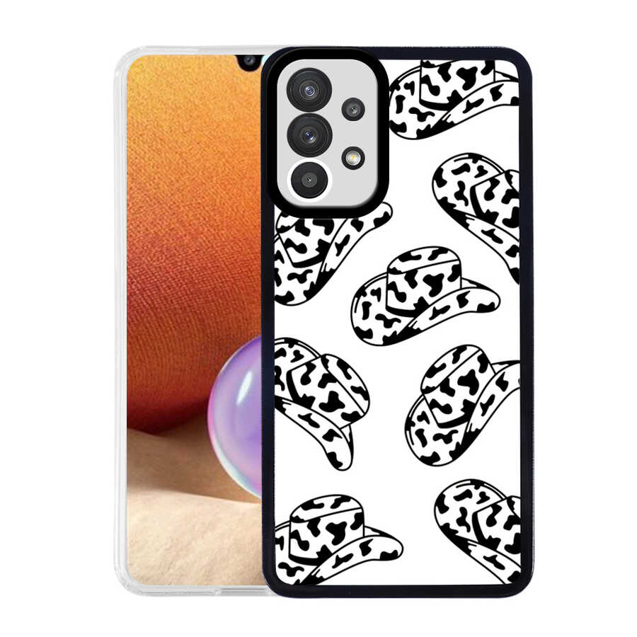 Galaxy Uyumlu A32 4G Kılıf Zore M-Fit Desenli Kapak-Hat no5