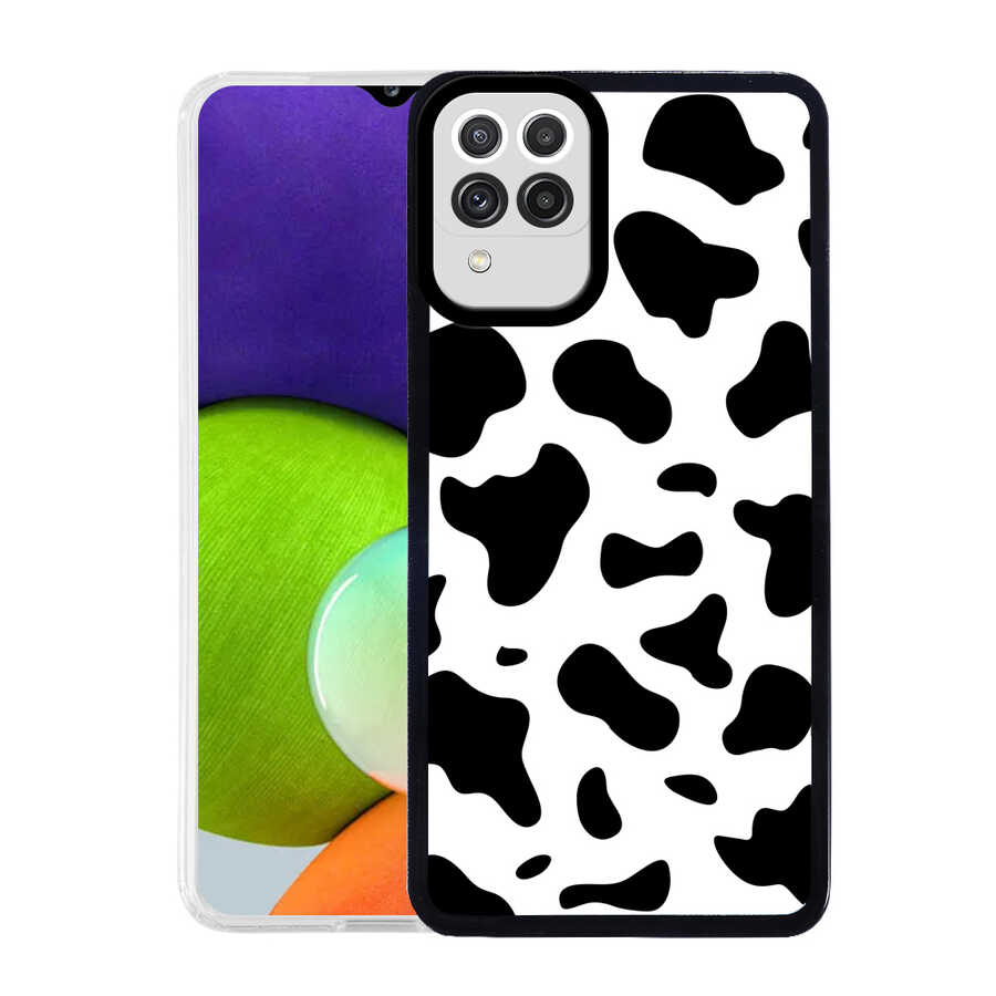 Galaxy Uyumlu M32 Kılıf Zore M-Fit Desenli Kapak-Cow no1