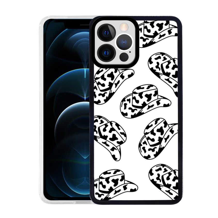 iPhone Uyumlu 12 Pro Max Kılıf Zore M-Fit Desenli Kapak-Hat no5