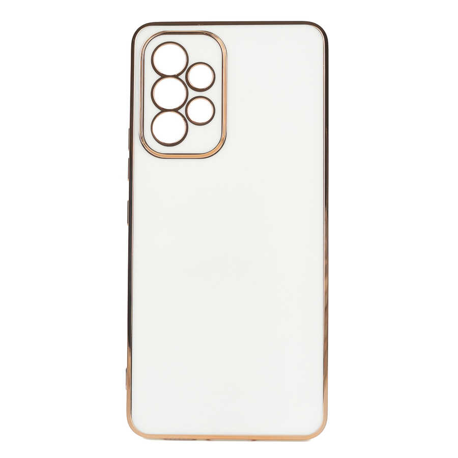 Galaxy Uyumlu A53 5G Kılıf Zore Bark Kapak-Beyaz
