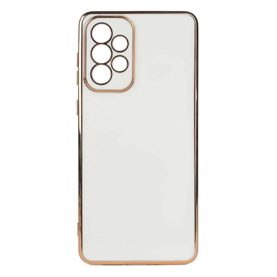 Galaxy Uyumlu A73 Kılıf Zore Bark Kapak-Beyaz