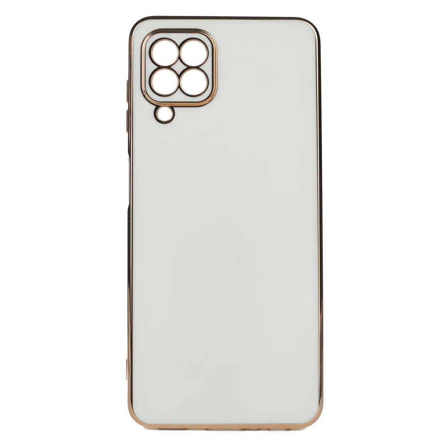 Galaxy Uyumlu M32 Kılıf Zore Bark Kapak-Beyaz