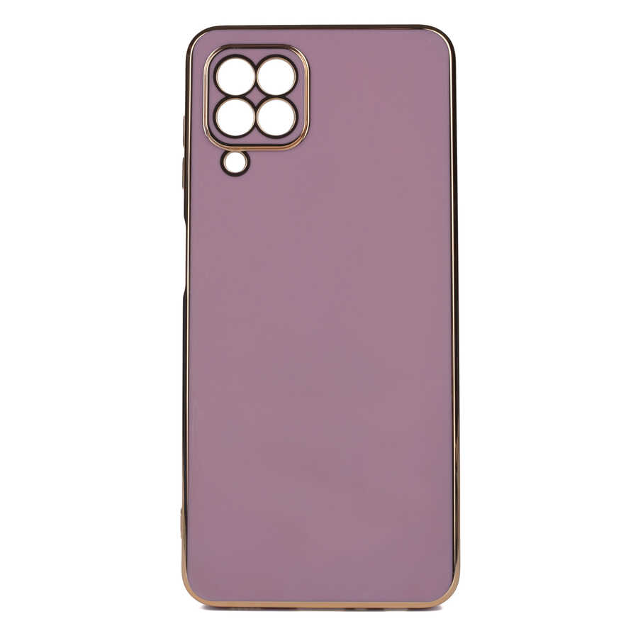 Galaxy Uyumlu M32 Kılıf Zore Bark Kapak-Mor