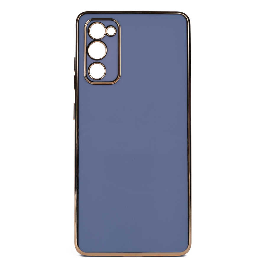 Galaxy Uyumlu S20 FE Kılıf Zore Bark Kapak-Mavi açık