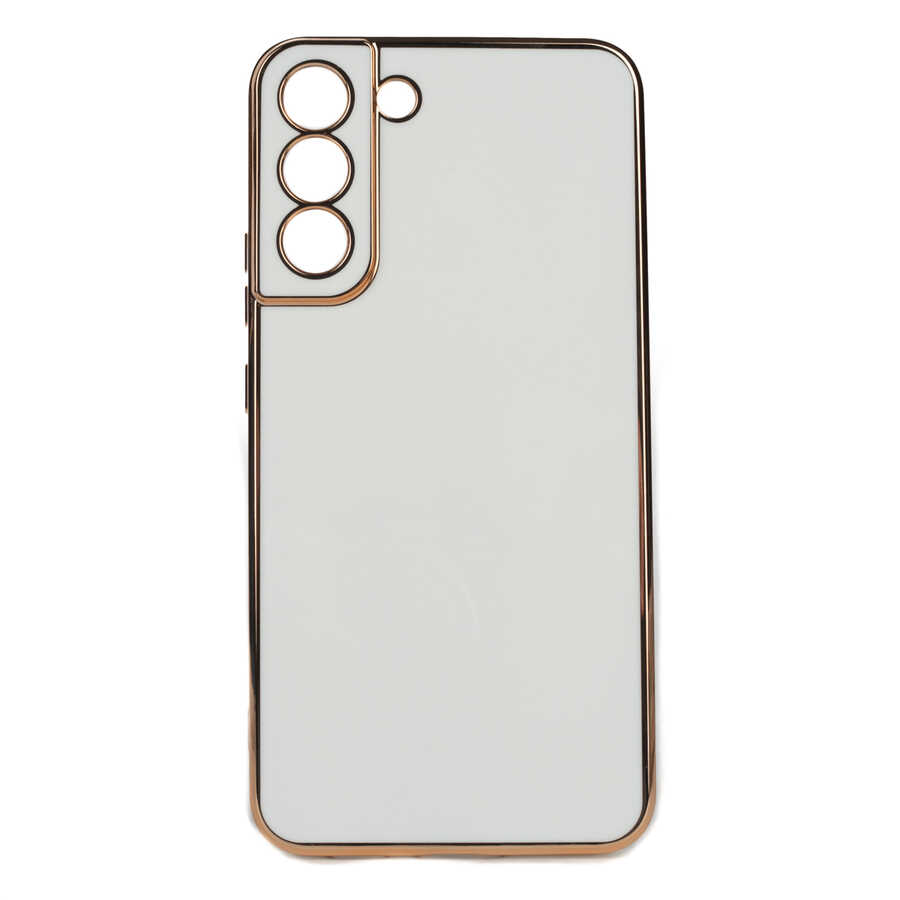 Galaxy Uyumlu S22 Plus Kılıf Zore Bark Kapak-Beyaz