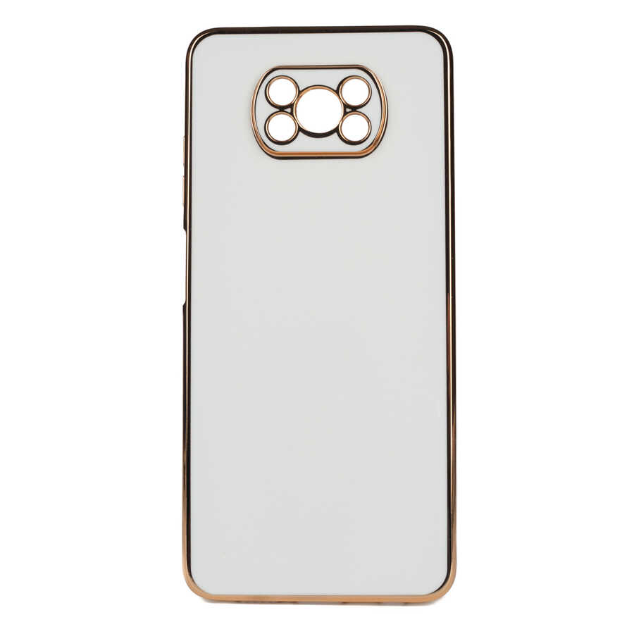 Xiaomi Uyumlu  Poco X3 Kılıf Zore Bark Kapak-Beyaz