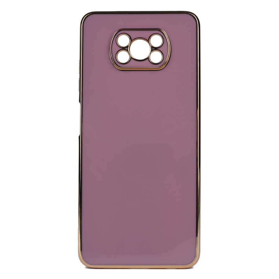 Xiaomi Uyumlu  Poco X3 Kılıf Zore Bark Kapak-Mor