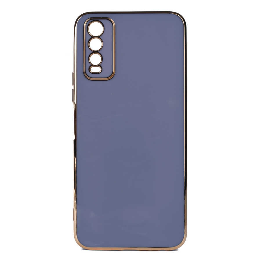 Vivo Y11S Kılıf Zore Bark Kapak-Mavi açık