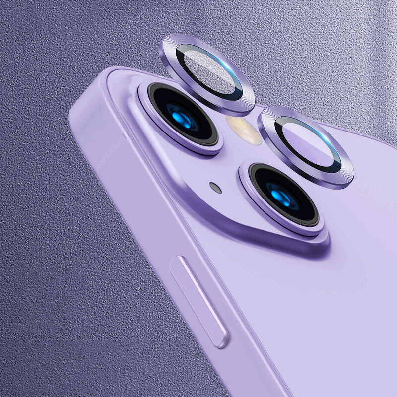 iPhone Uyumlu 13 Mini Zore CL-07 Kamera Lens Koruyucu-Mor