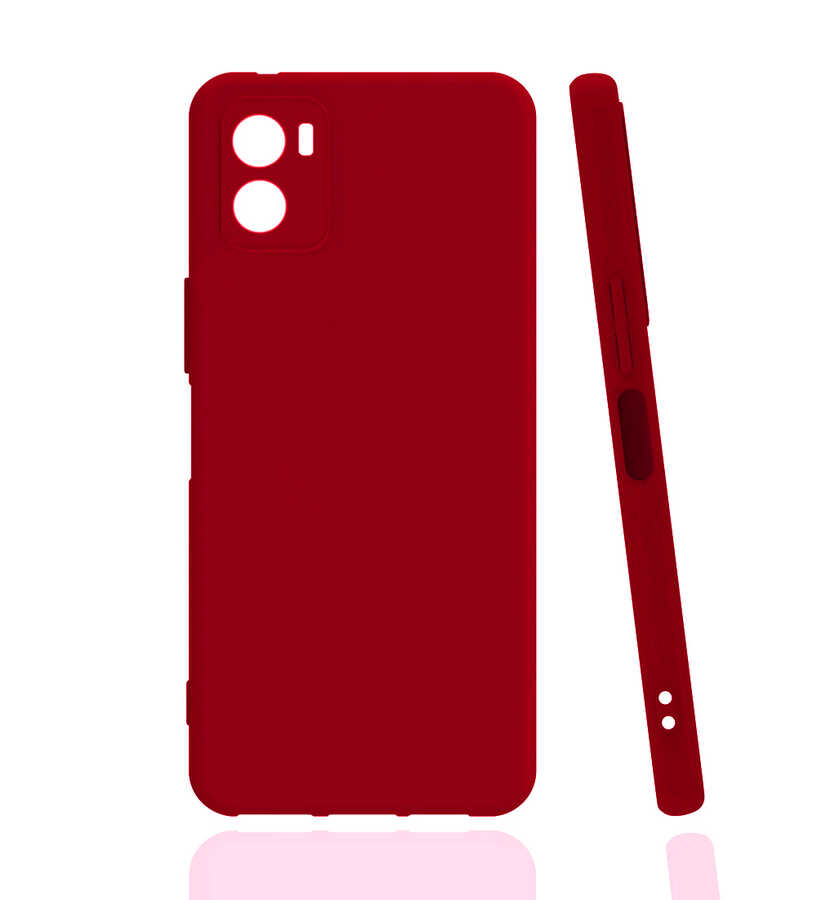 Vivo Y15S Kılıf Zore Biye Silikon-Kırmızı