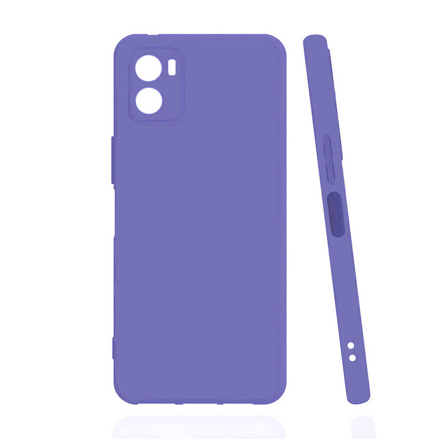 Vivo Y15S Kılıf Zore Biye Silikon-Lila