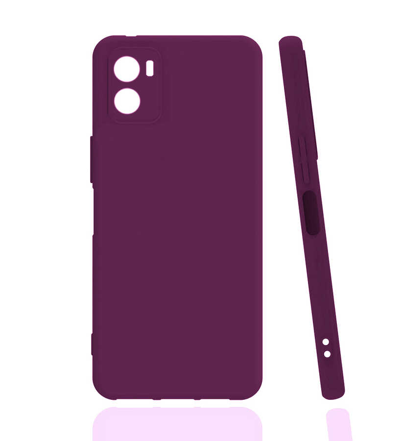 Vivo Y15S Kılıf Zore Biye Silikon-Mor
