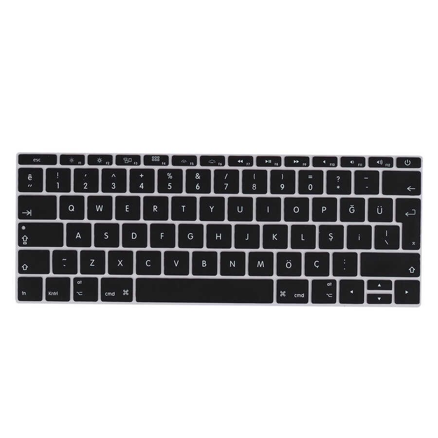 Macbook Uyumlu 12’ Retina A1534 Zore Klavye Koruyucu Silikon Ped