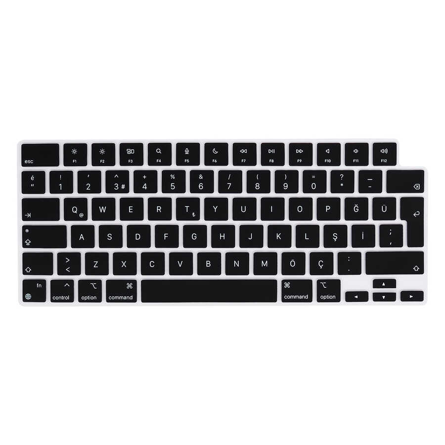 Macbook Uyumlu 14.2’ 2021 A2442 Zore Klavye Koruyucu Silikon Ped